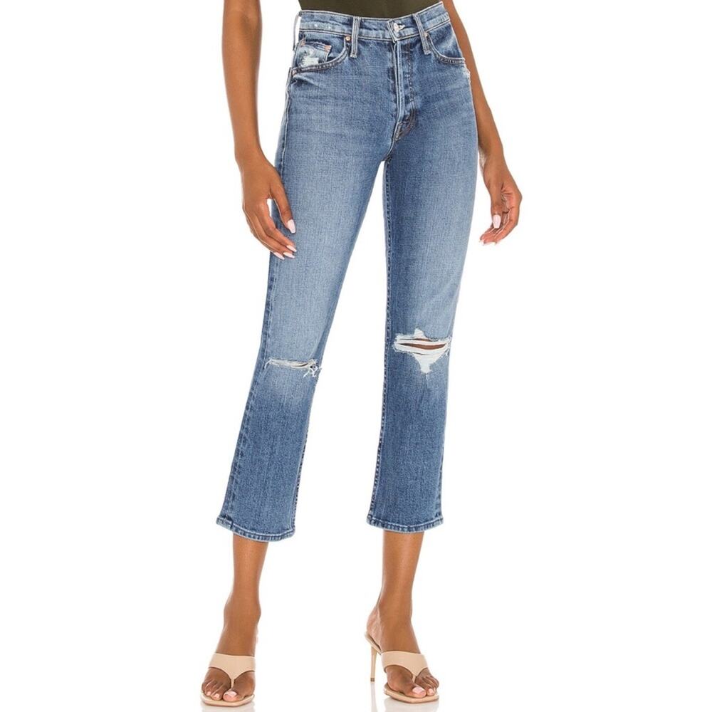 Mother‎ Superior Distressed Cropped Jeans The Tomcat Size 26 New